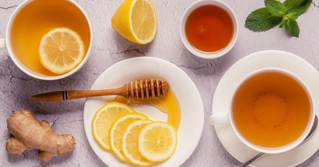 honey lemon and ginger tea